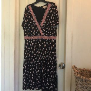 Black Flowered Loft dress